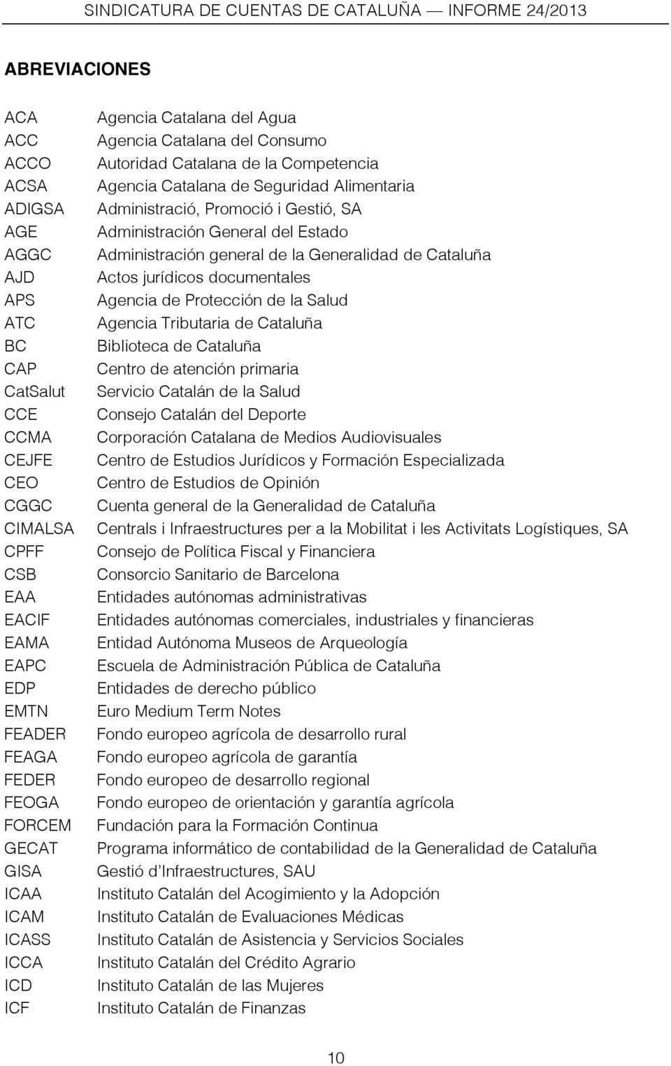Administración General del Estado Administración general de la Generalidad de Cataluña Actos jurídicos documentales Agencia de Protección de la Salud Agencia Tributaria de Cataluña Biblioteca de