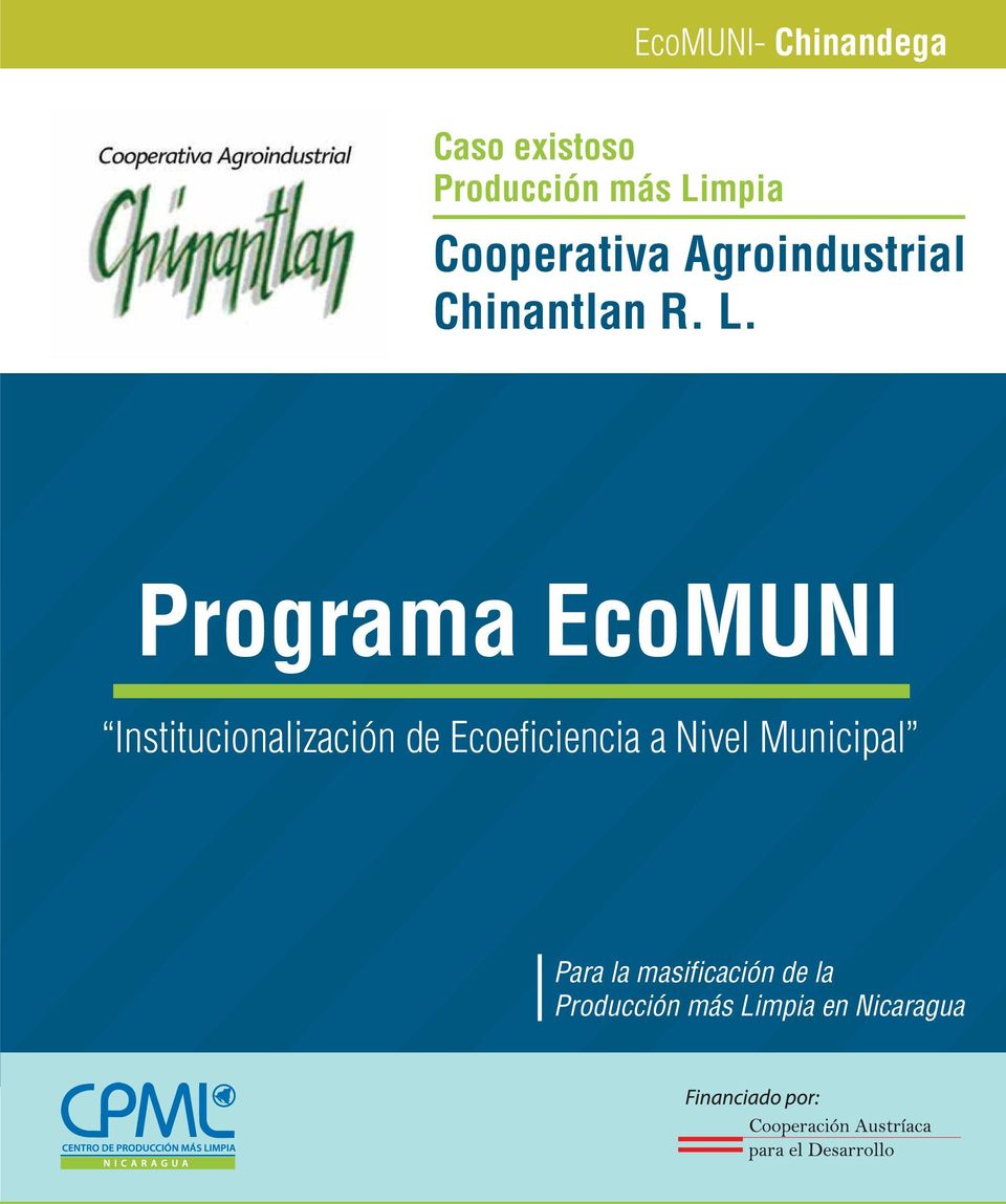 Programa EcoMUNI Institucionalización de Ecoeficiencia a