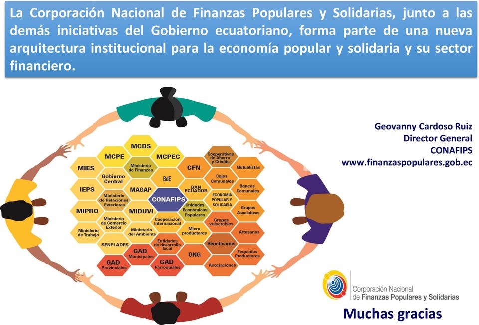 institucional para la economía popular y solidaria y su sector financiero.