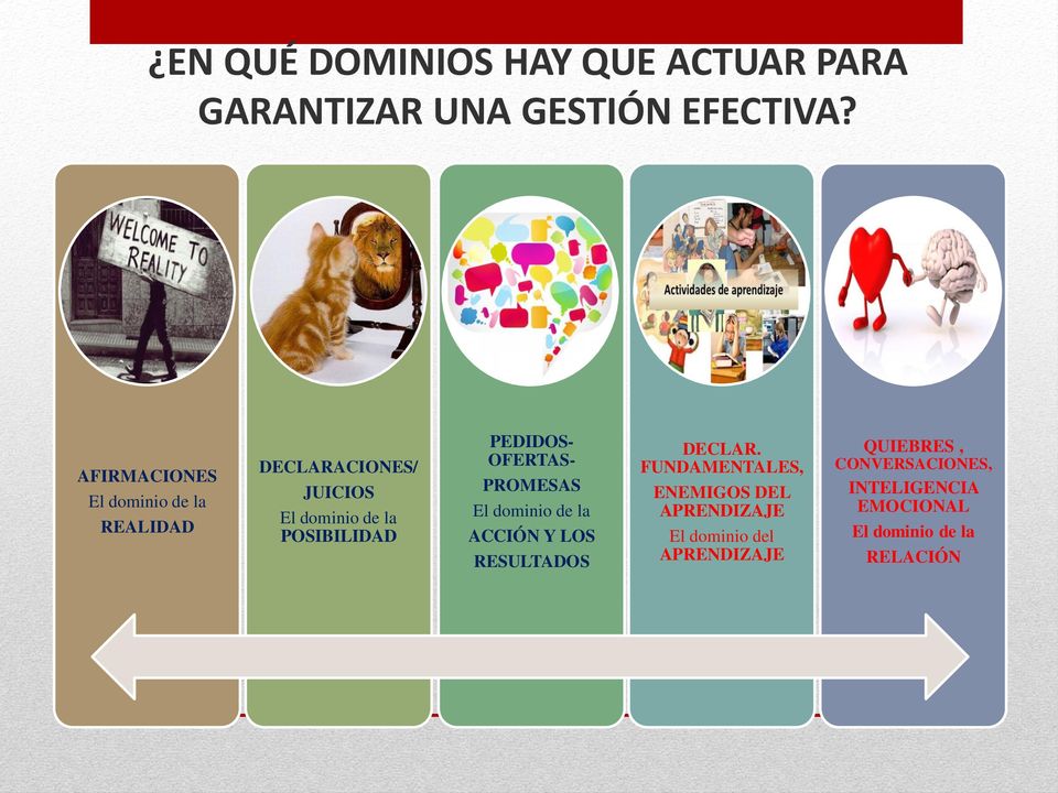 PEDIDOS- OFERTAS- PROMESAS El dominio de la ACCIÓN Y LOS RESULTADOS DECLAR.