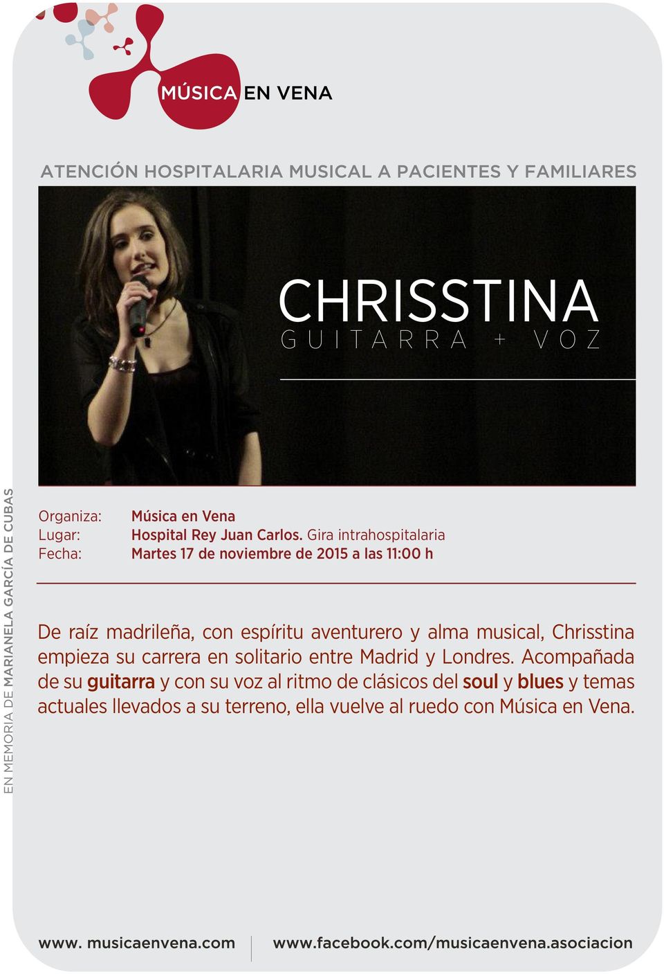 espíritu aventurero y alma musical, Chrisstina empieza su carrera en solitario entre Madrid y