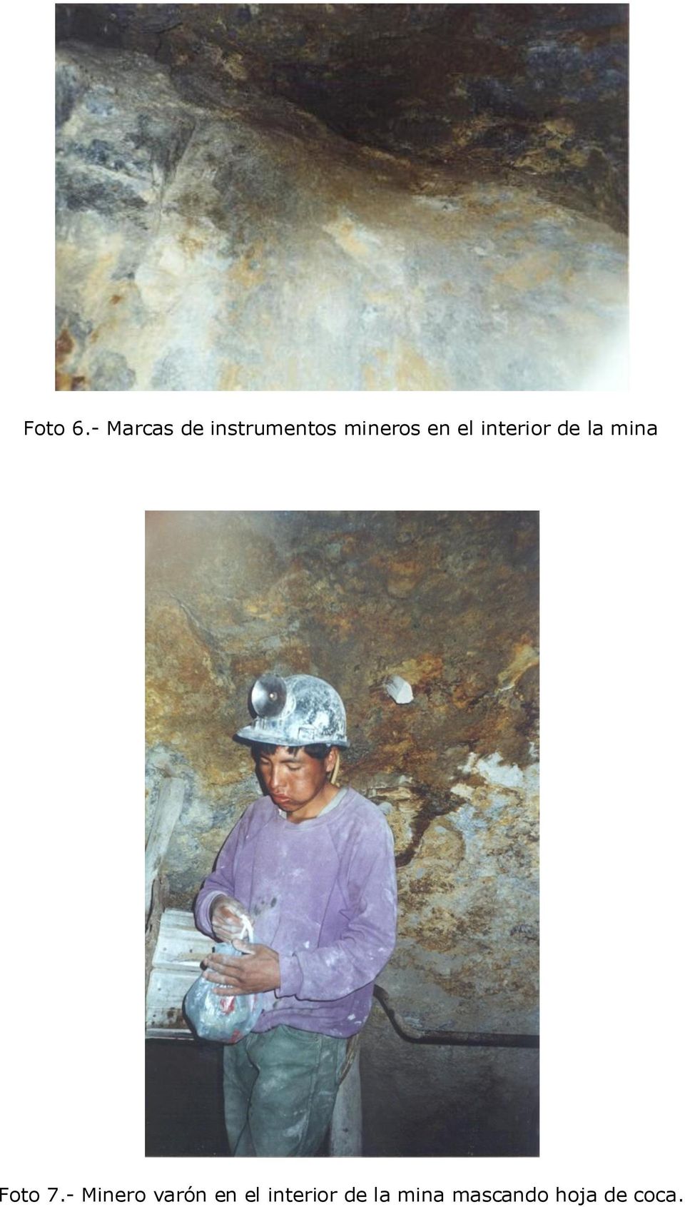 en el interior de la mina Foto 7.