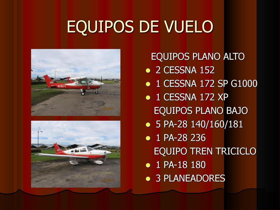EQUIPOS PLANO BAJO 5 PA-28 140/160/181 1