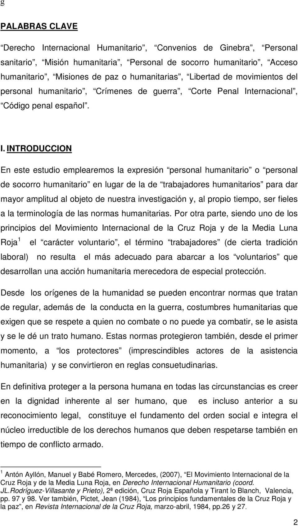 ternacional, Código penal español. I.