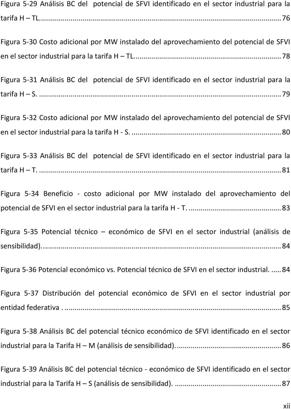 ... 78 Figura 5-31 Análisis BC del potencial de SFVI identificado en el sector industrial para la tarifa H S.