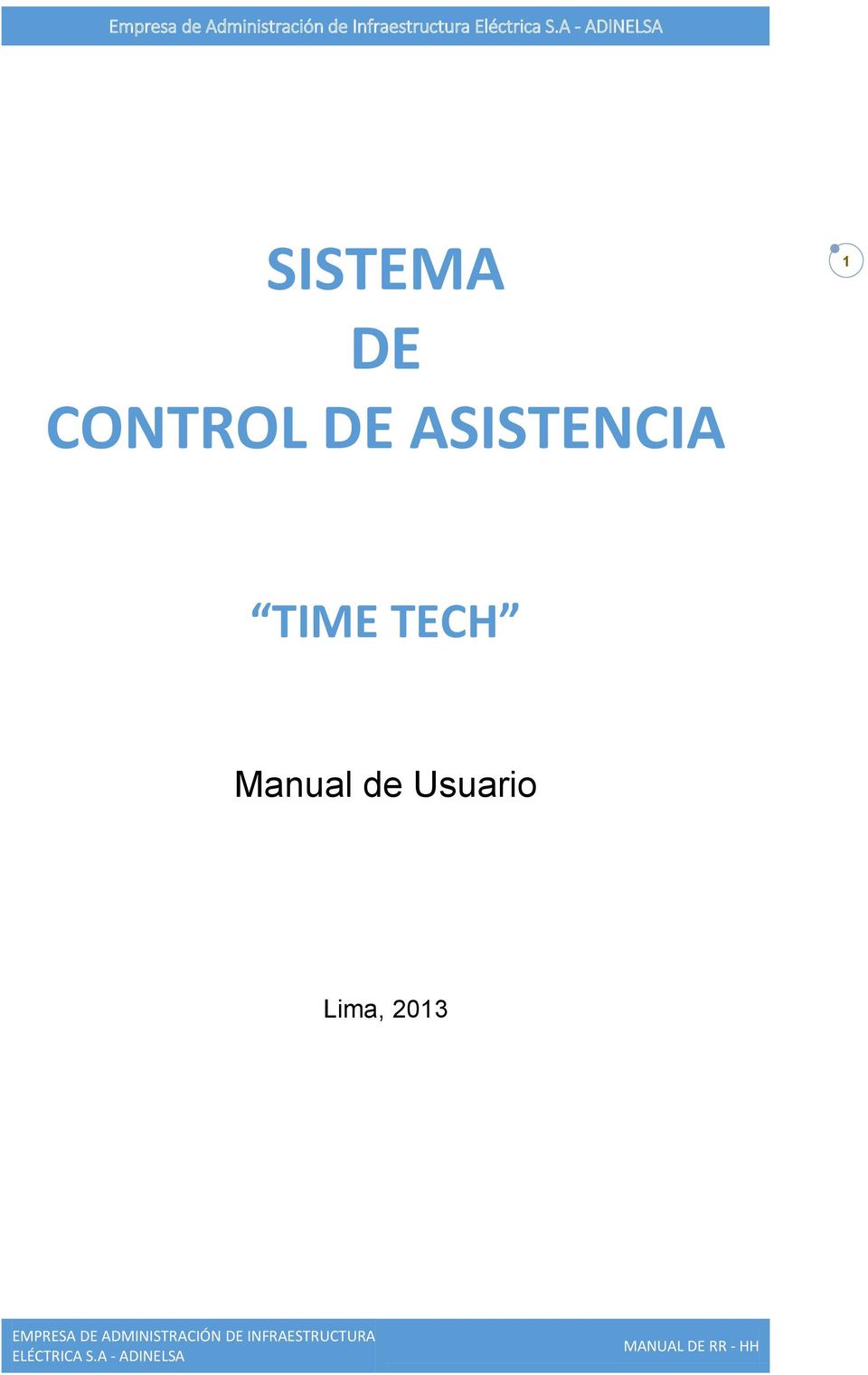 TIME TECH Manual