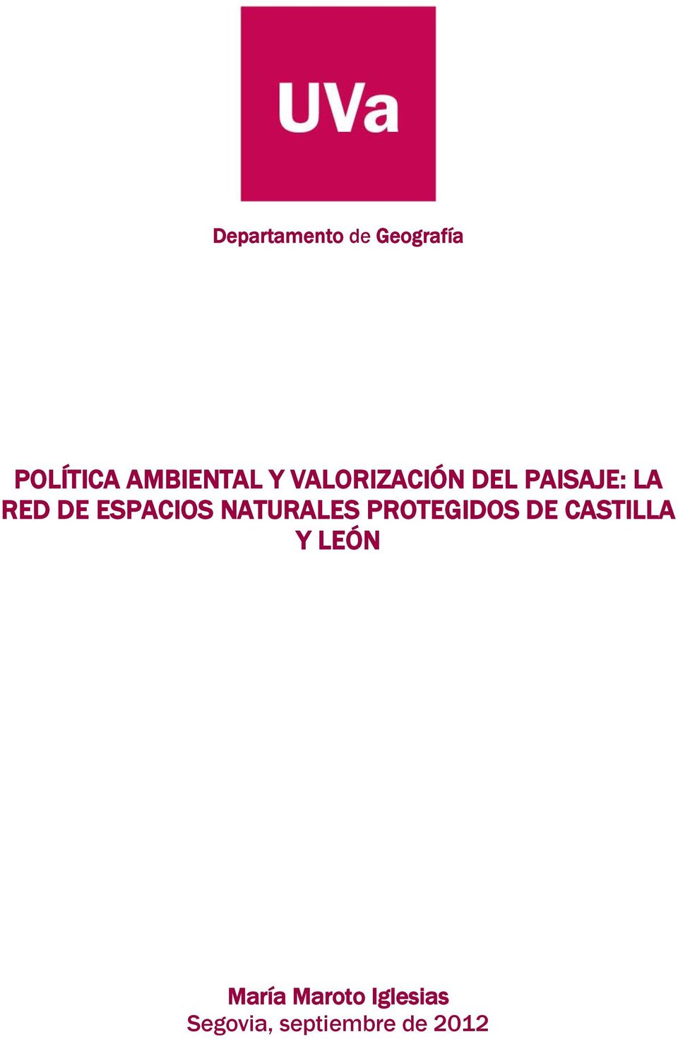ESPACIOS NATURALES PROTEGIDOS DE CASTILLA Y
