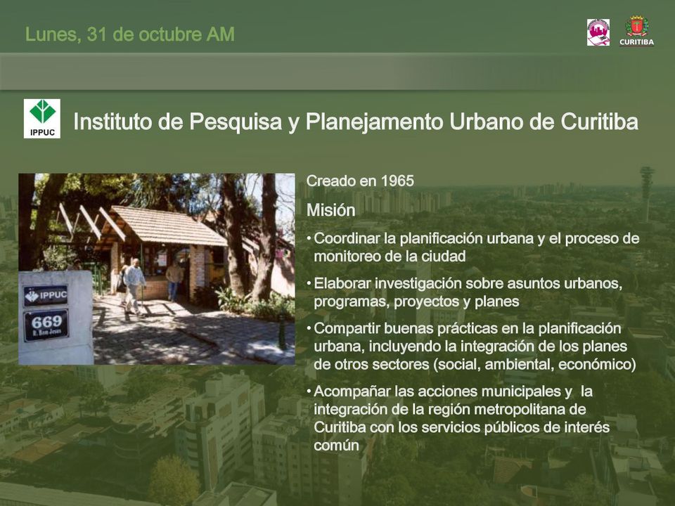 buenas prácticas en la planificación urbana, incluyendo la integración de los planes de otros sectores (social, ambiental,