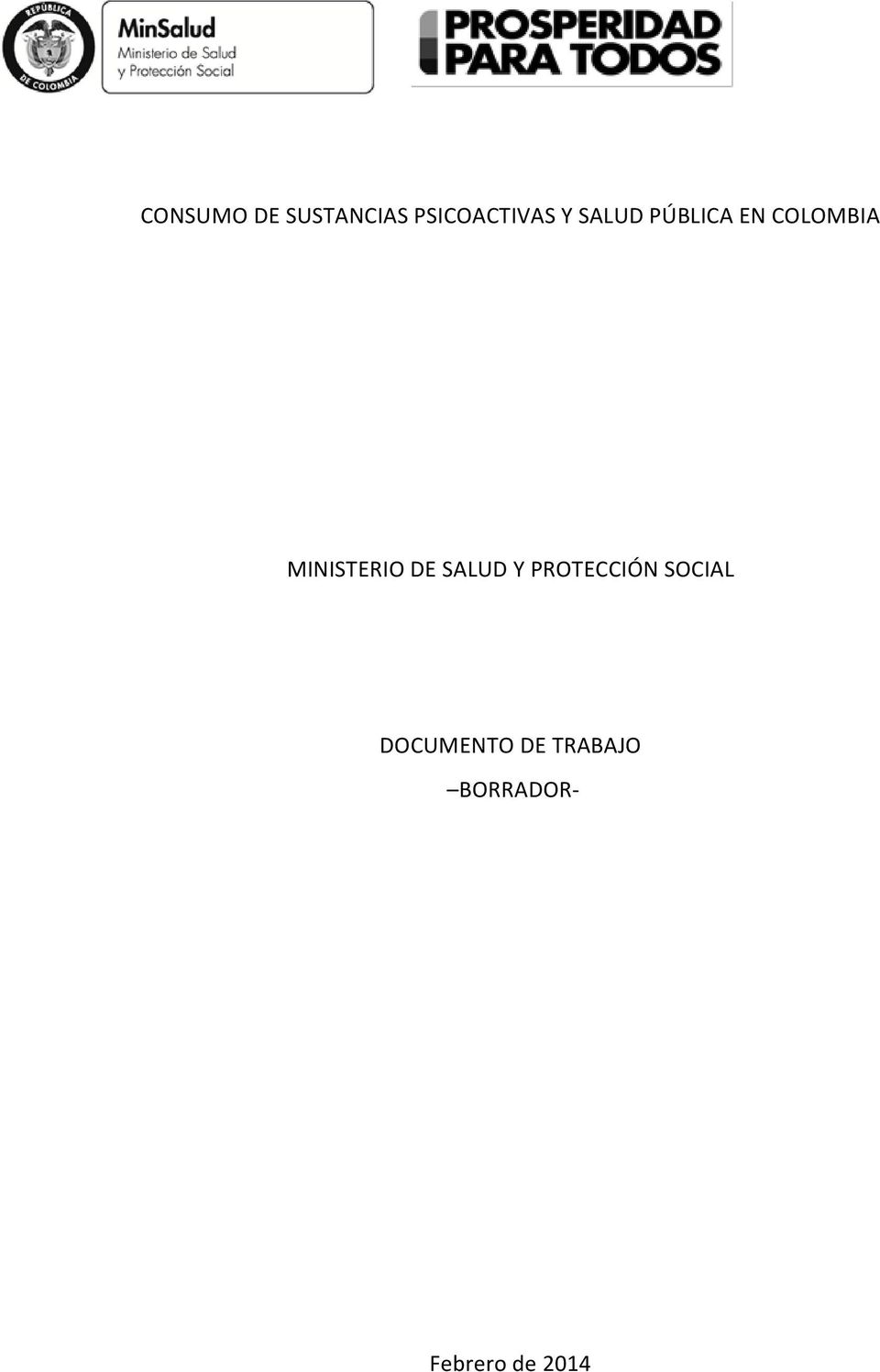 DE SALUD Y PROTECCIÓN SOCIAL