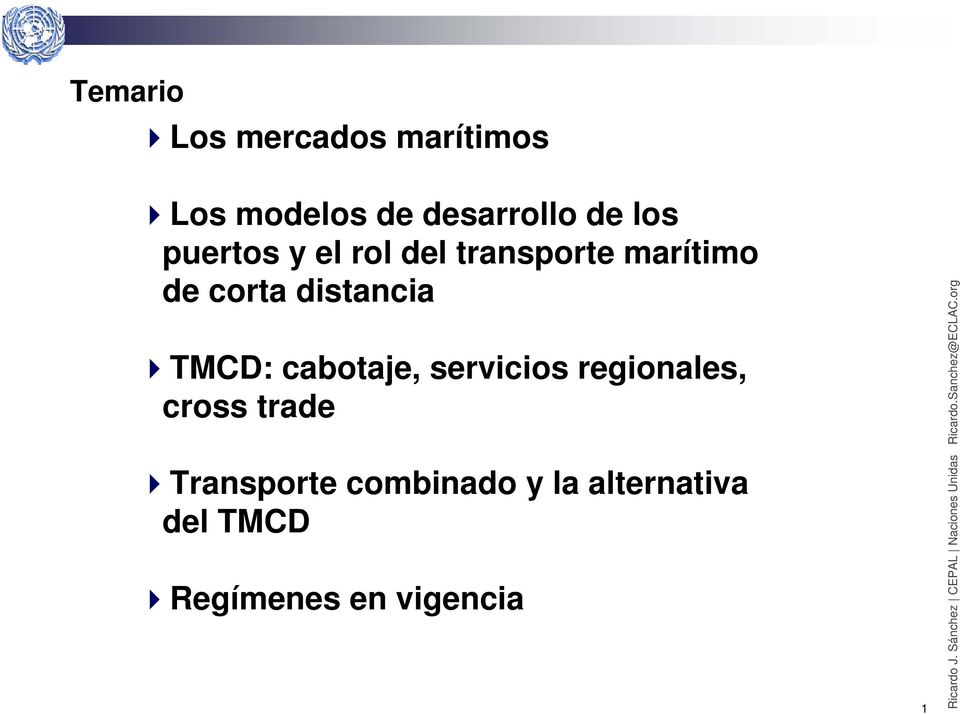 distancia TMCD: cabotaje, servicios regionales, cross trade