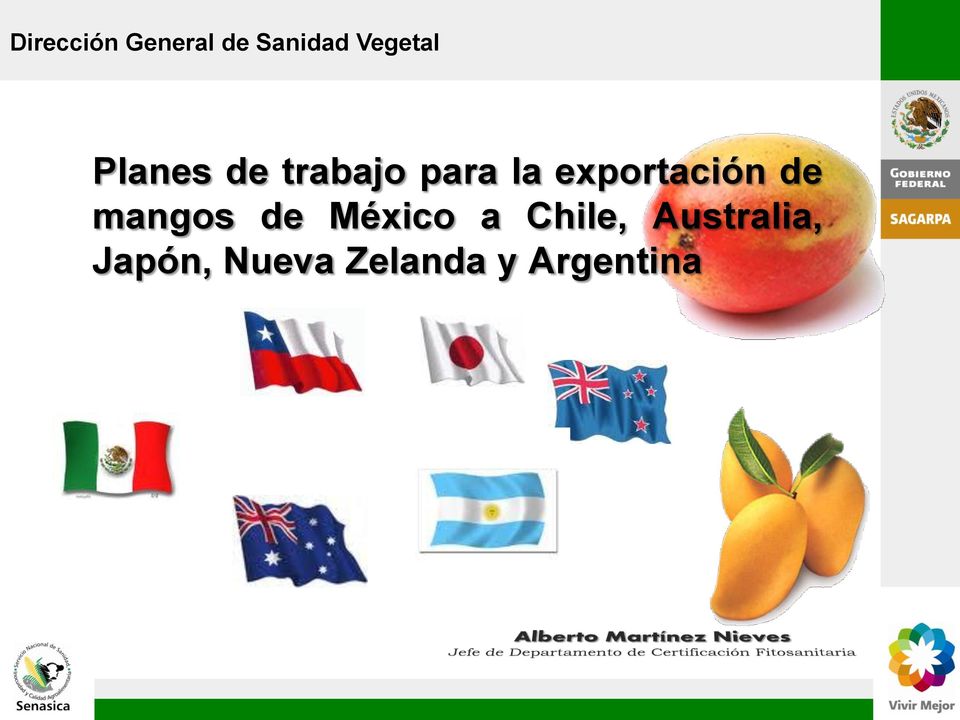 exportación de mangos de México a