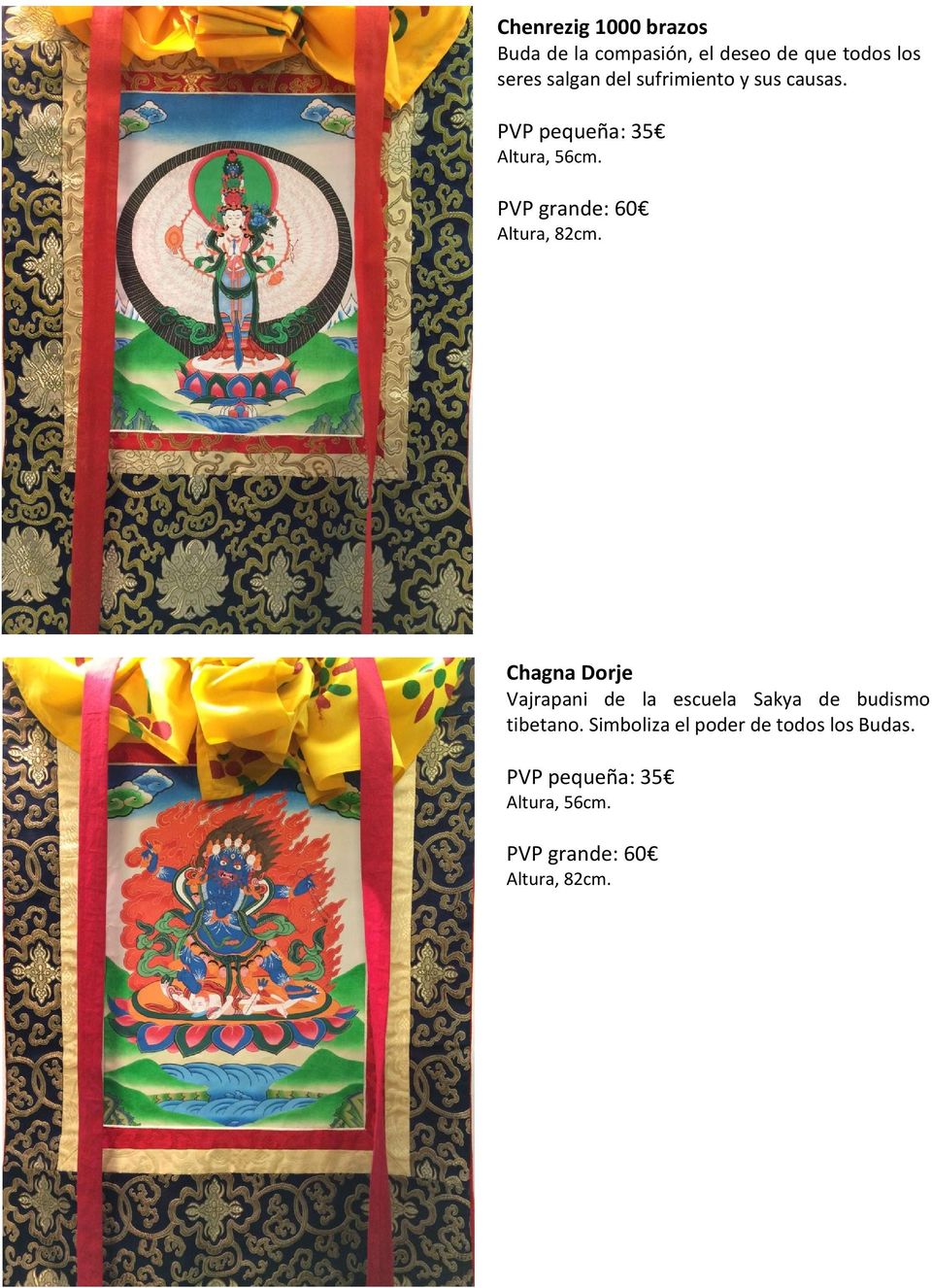 PVP grande: 60 Chagna Dorje Vajrapani de la escuela Sakya de budismo