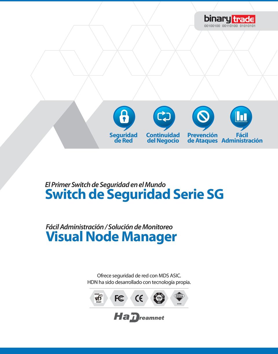 Serie SG Fácil Administración / Solución de Monitoreo Visual Node Manager