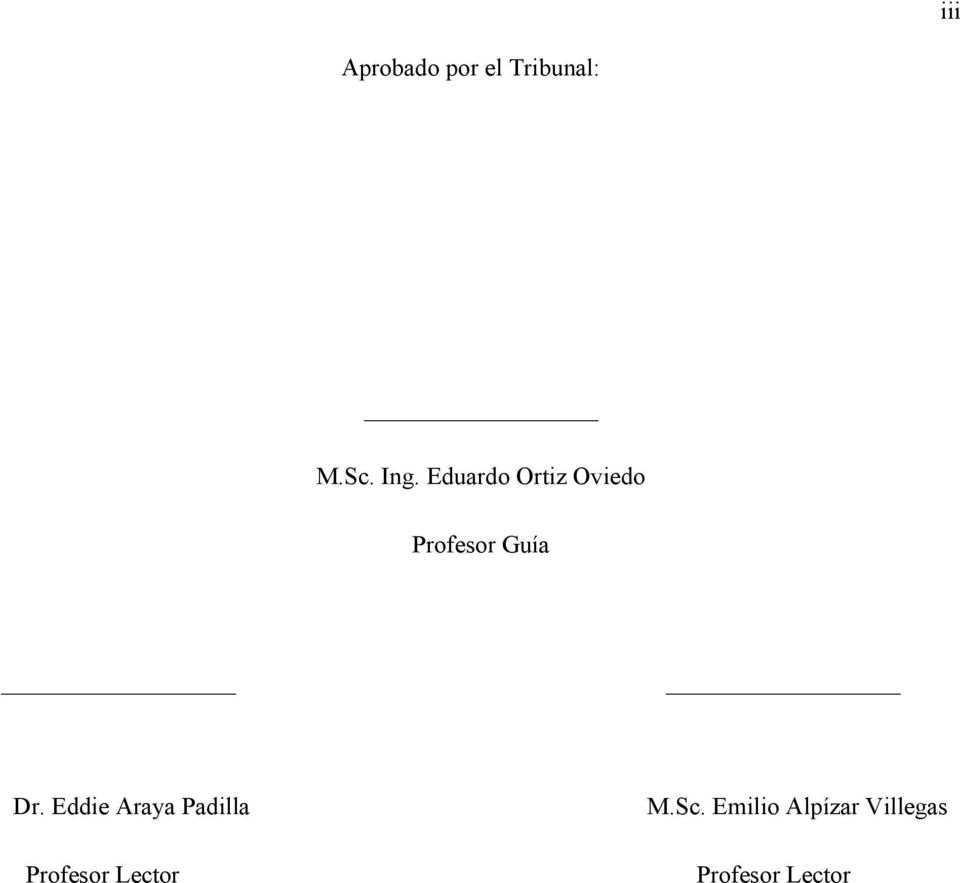 Eddie Araya Padilla Profesor Lector M.Sc.