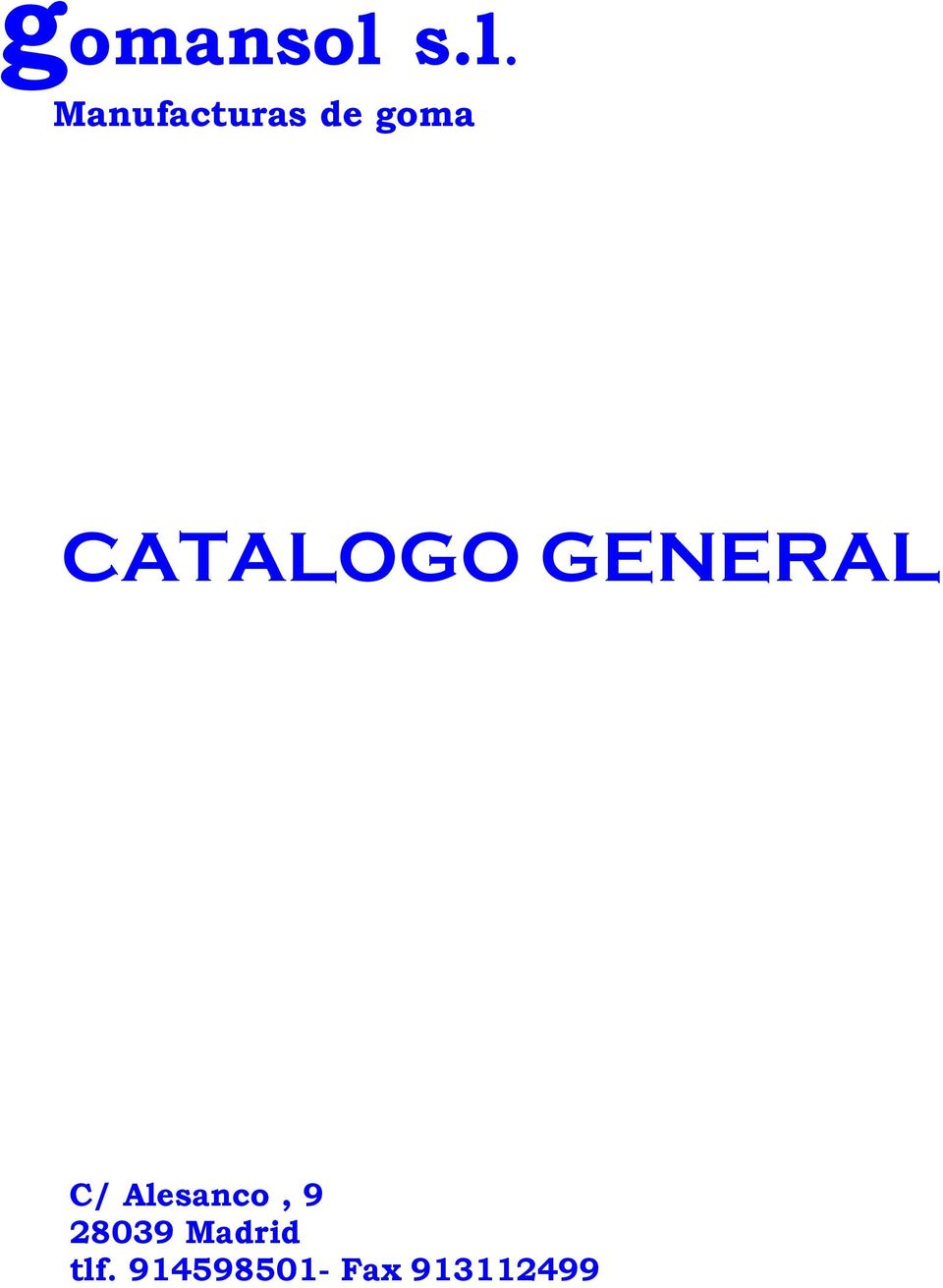 CATALOGO GENERAL C/