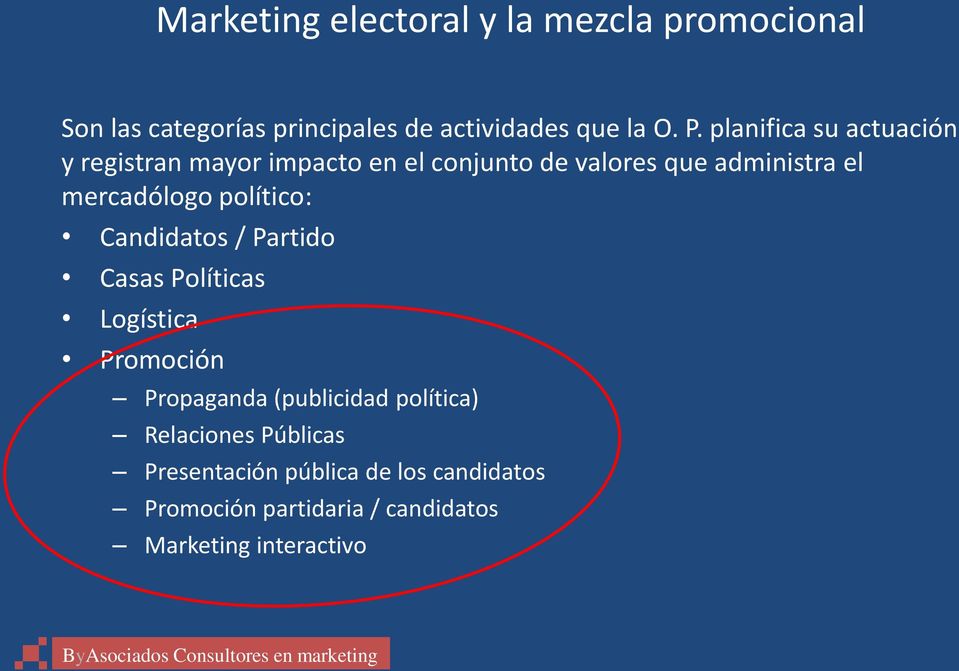 político: Candidatos / Partido Casas Políticas Logística Promoción Propaganda (publicidad política)