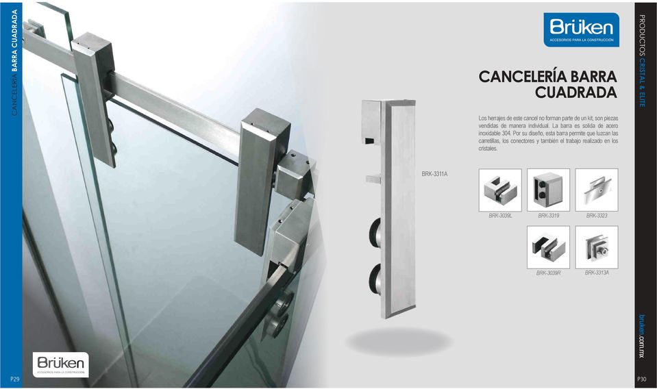 Por su diseño, esta barra permite que luzcan las carretillas, los conectores y también el