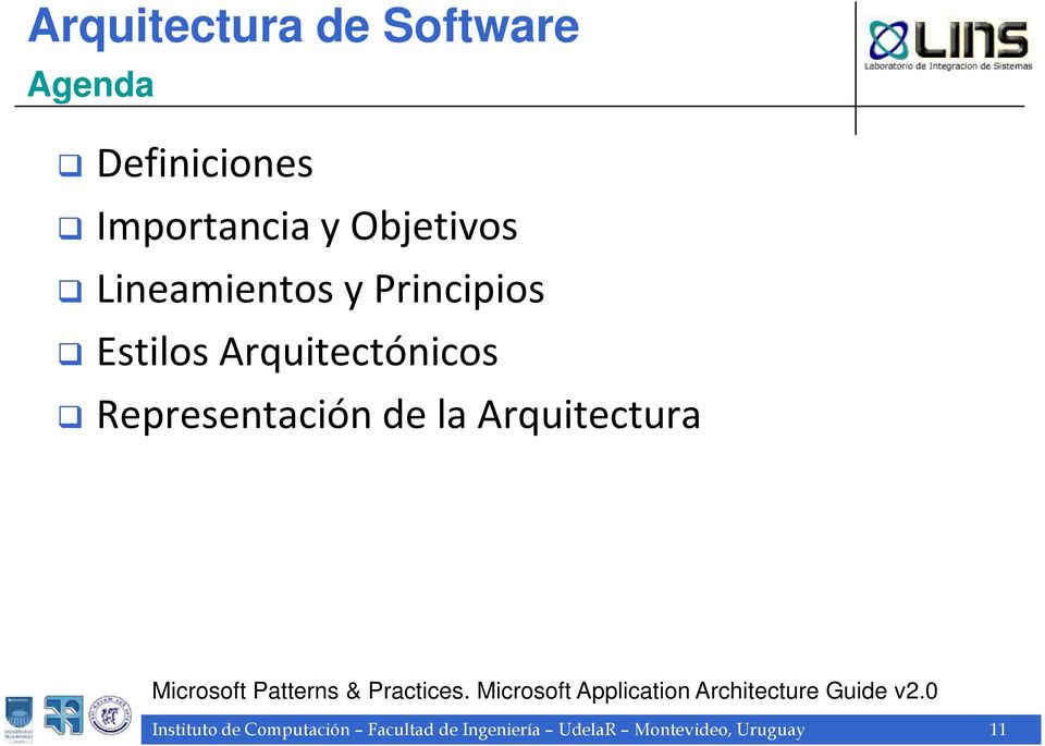 Patterns & Practices. Microsoft Application Architecture Guide v2.