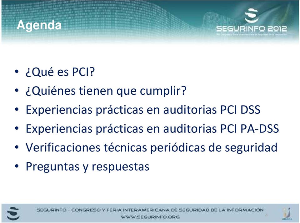 Experiencias prácticas en auditorias PCI PA-DSS