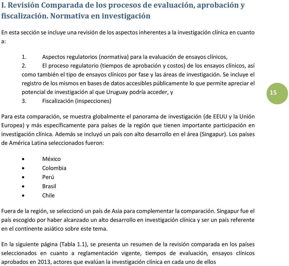 Aspectos regulatorios (normativa) para la evaluación de ensayos clínicos, 2.