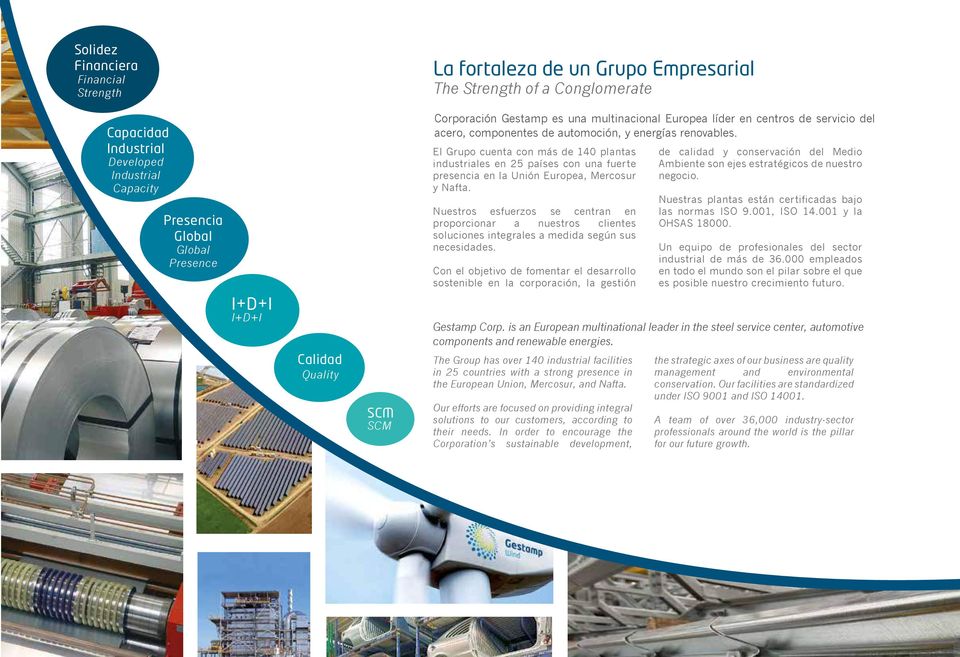 El Grupo cuenta con más de 140 plantas industriales en 25 países con una fuerte presencia en la Unión Europea, Mercosur y Nafta.