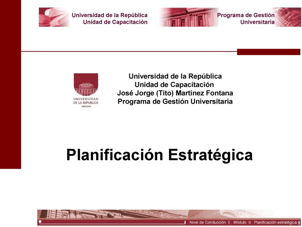 Martínez Fontana Programa de Gestión Universitaria