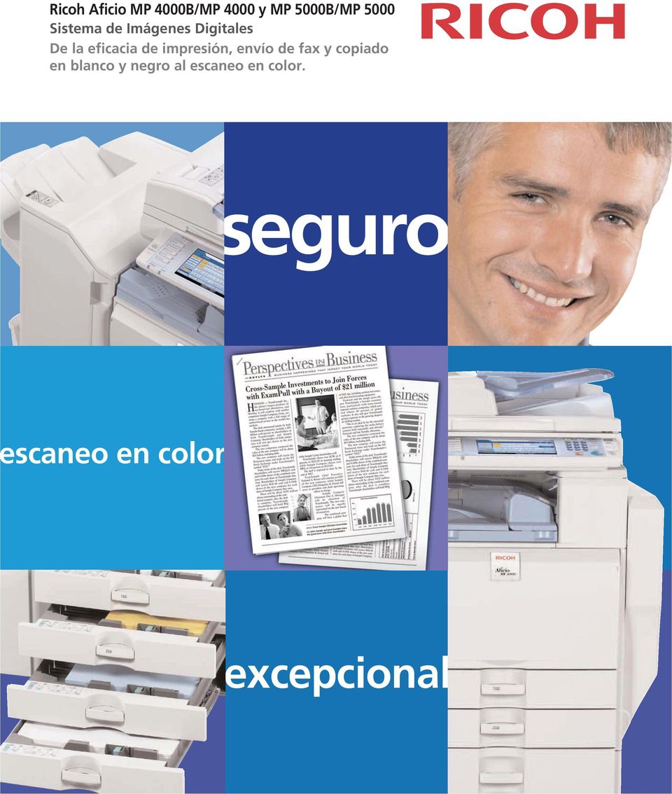 impresión, envío de fax y copiado en blanco y