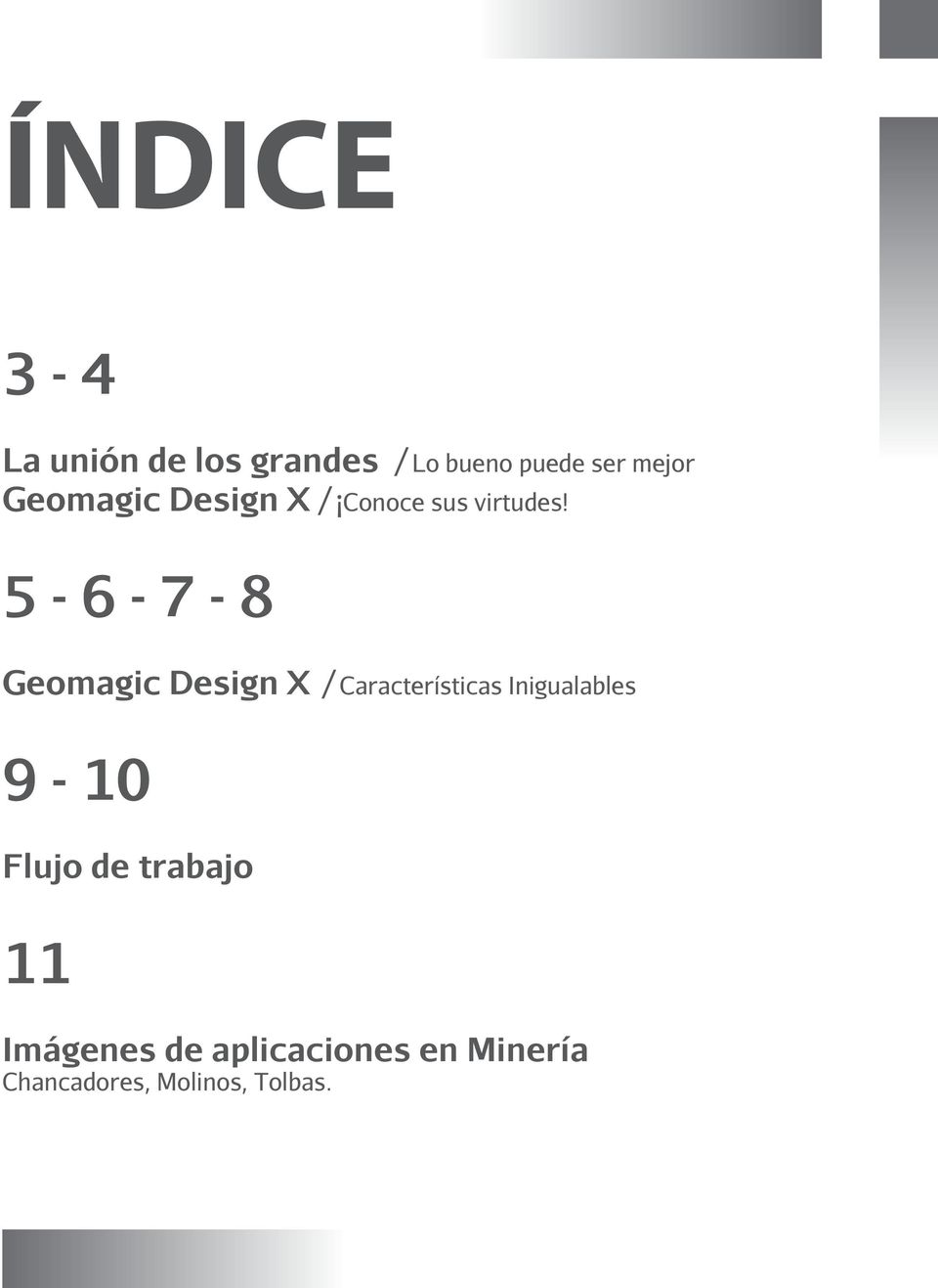 5-6 - 7-8 Geomagic Design X / Características Inigualables