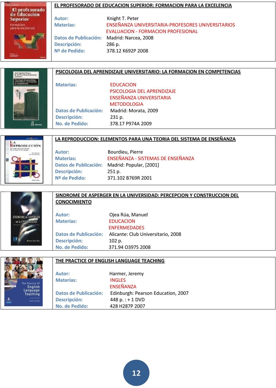UNIVERSITARIA METODOLOGIA Datos de Publicación: Madrid: Morata, 2009 231 p. No. de Pedido: 378.