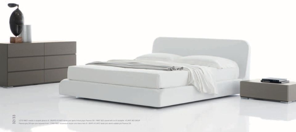 / RIBOT BED covered with ice 01 ecoleather.