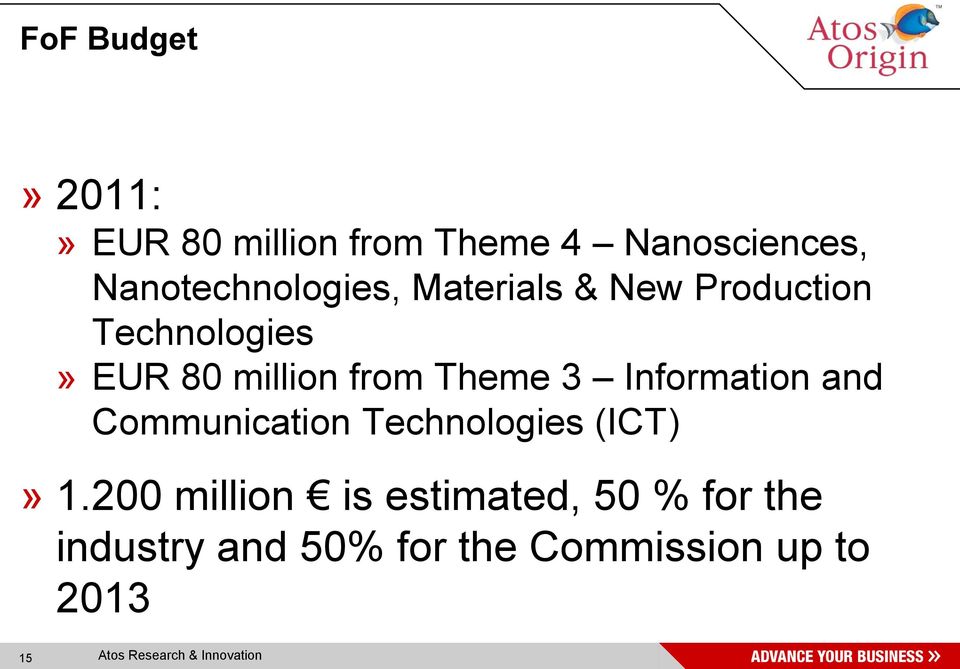 Information and Communication Technologies (ICT)» 1.