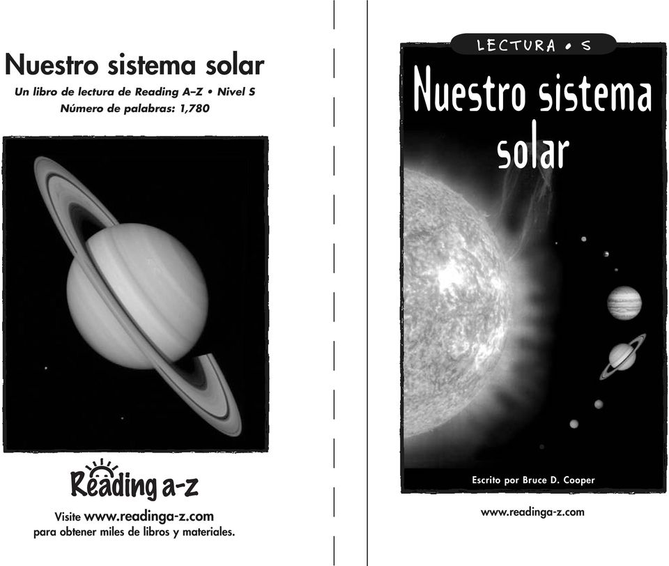 solar Escrito por Bruce D. Cooper Visite www.readinga-z.