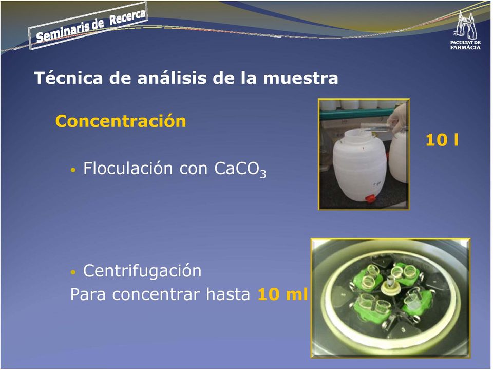 Floculación con CaCO 3