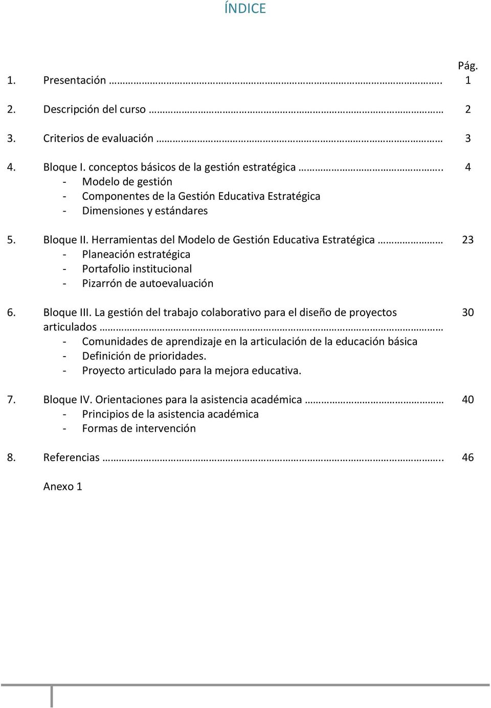 Herramientas del Modelo de Gestión Educativa Estratégica - Planeación estratégica - Portafolio institucional - Pizarrón de autoevaluación 6. Bloque III.