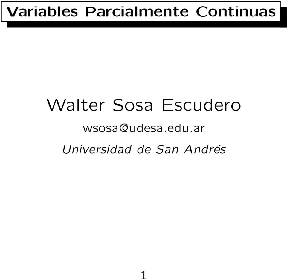 Escudero wsosa@udesa.edu.