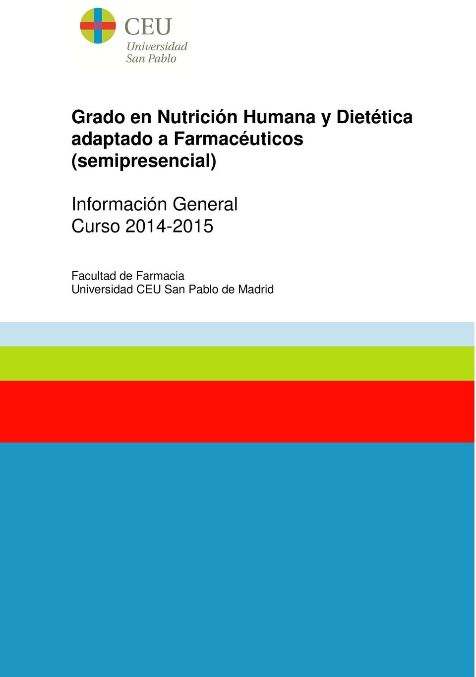 Información General Curso 2014-2015
