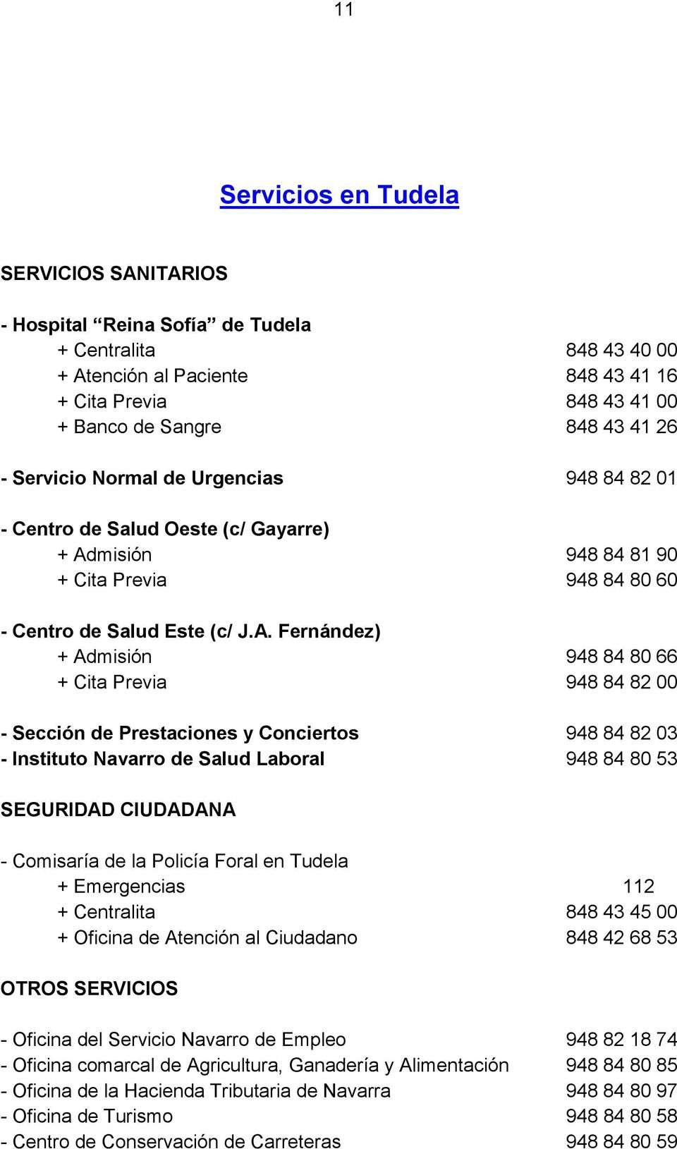 misión 948 84 81 90 + Cita Previa 948 84 80 60 - Centro de Salud Este (c/ J.A.