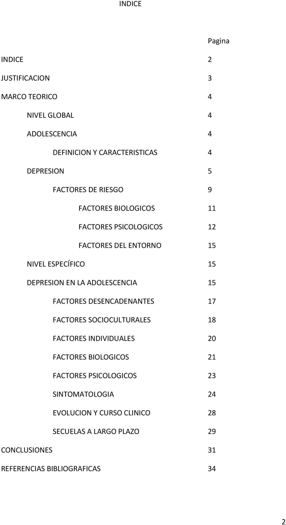 ADOLESCENCIA 15 FACTORES DESENCADENANTES 17 FACTORES SOCIOCULTURALES 18 FACTORES INDIVIDUALES 20 FACTORES BIOLOGICOS 21 FACTORES