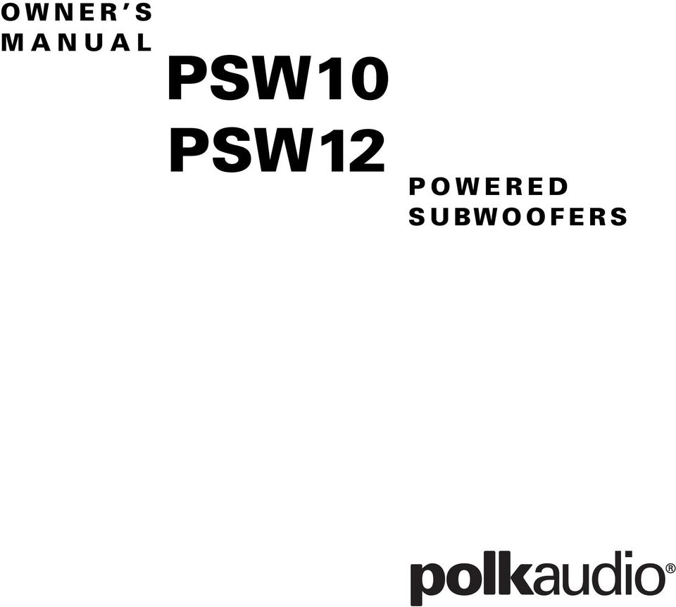 PSW10 PSW12