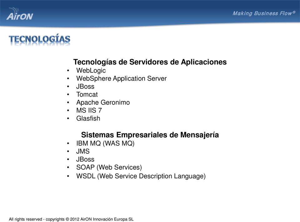 Glasfish Sistemas Empresariales de Mensajería IBM MQ (WAS MQ)
