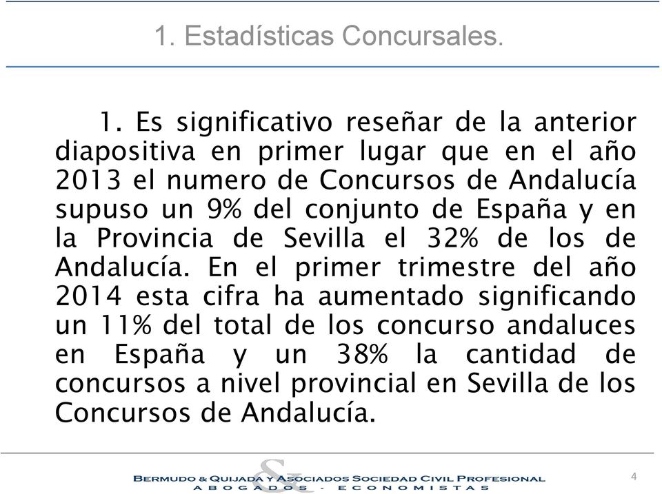 Andalucía supuso un 9% del conjunto de España y en la Provincia de Sevilla el 32% de los de Andalucía.