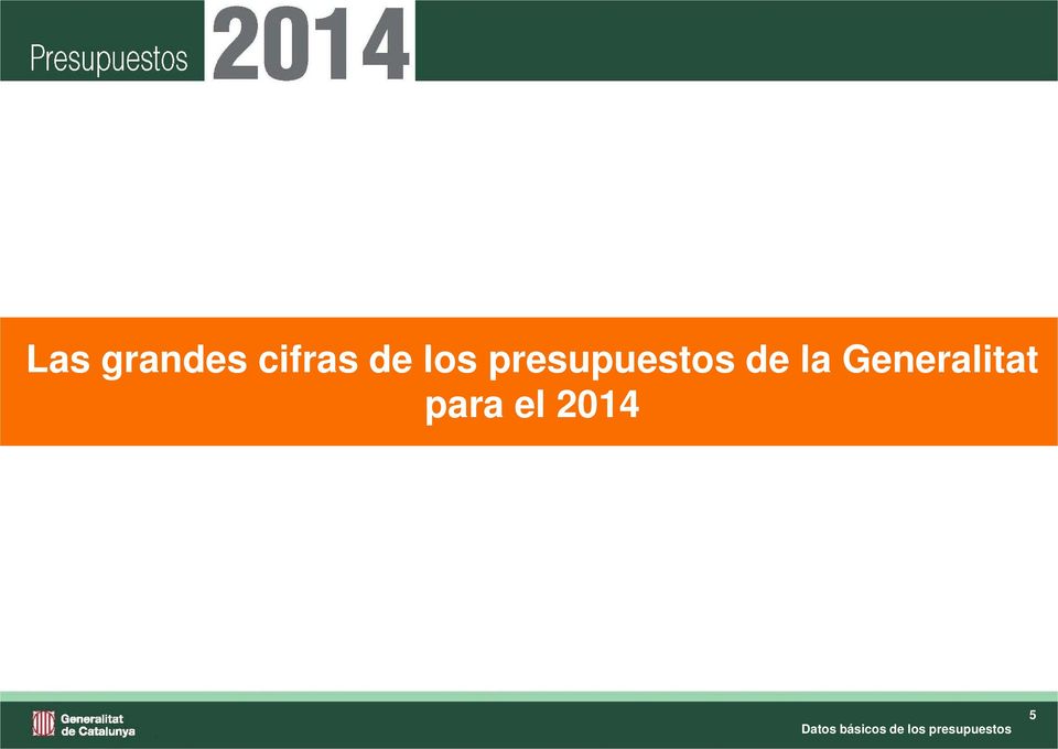Generalitat para el 2014