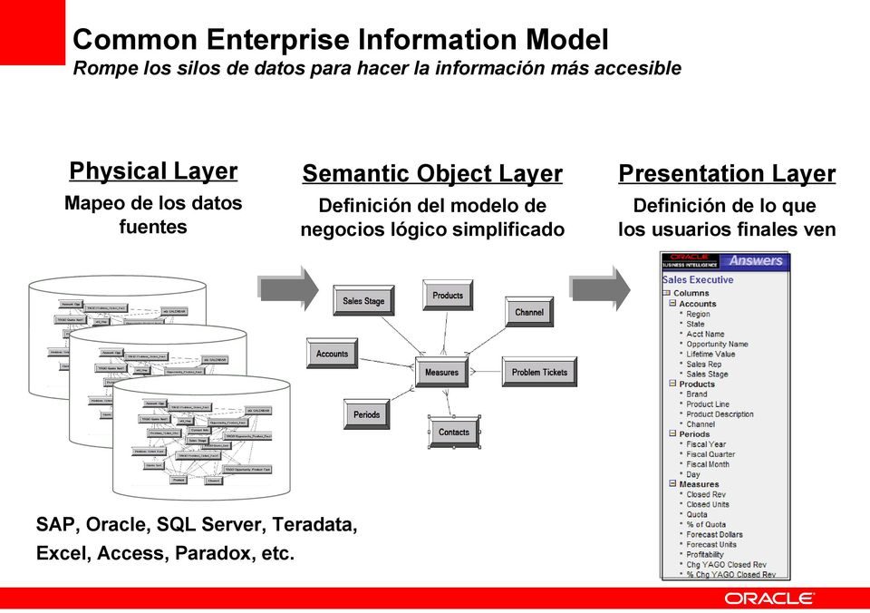 Mapeo de los datos fuentes Definición del modelo de negocios lógico simplificado