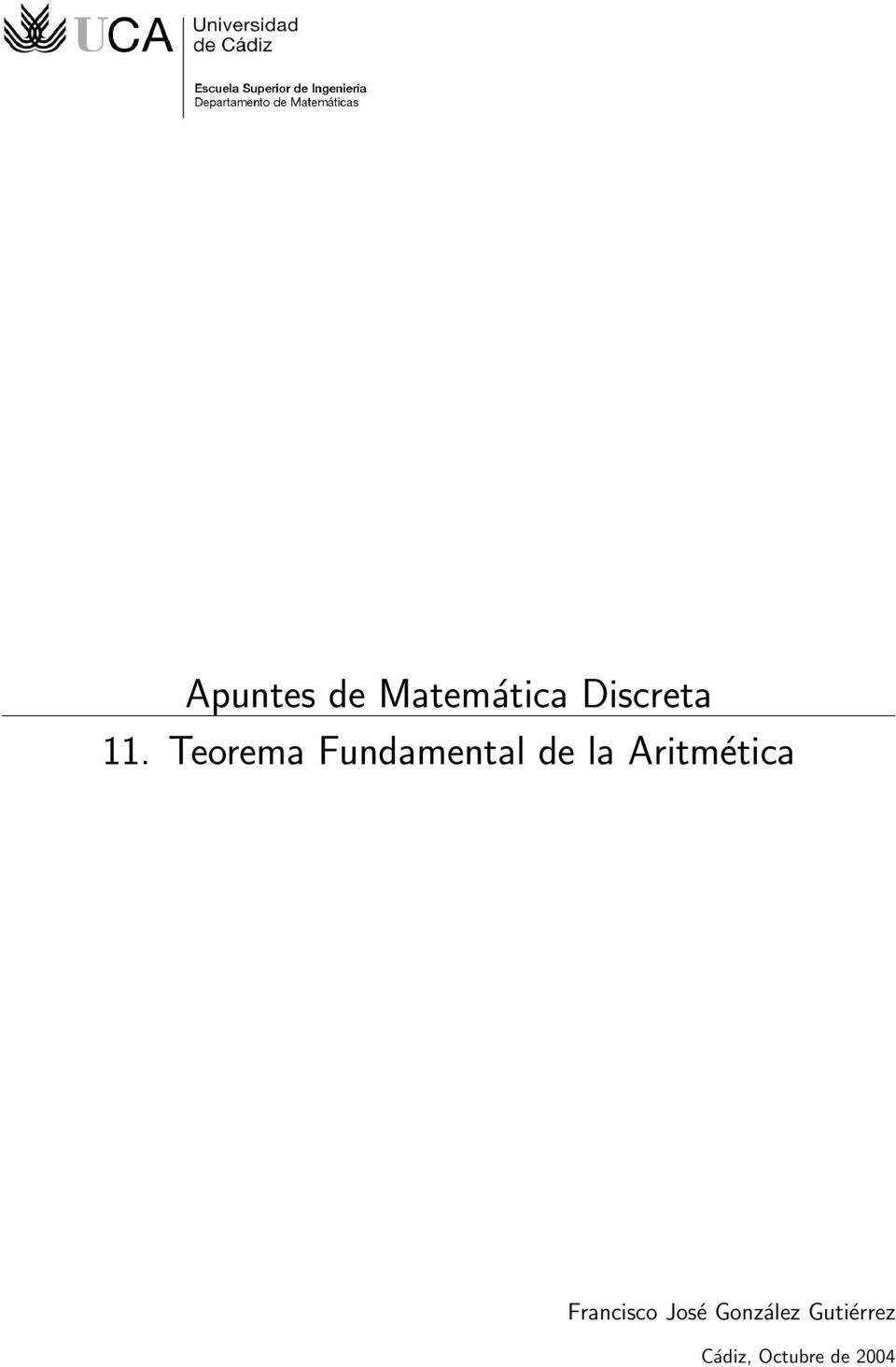 Aritmética Francisco José