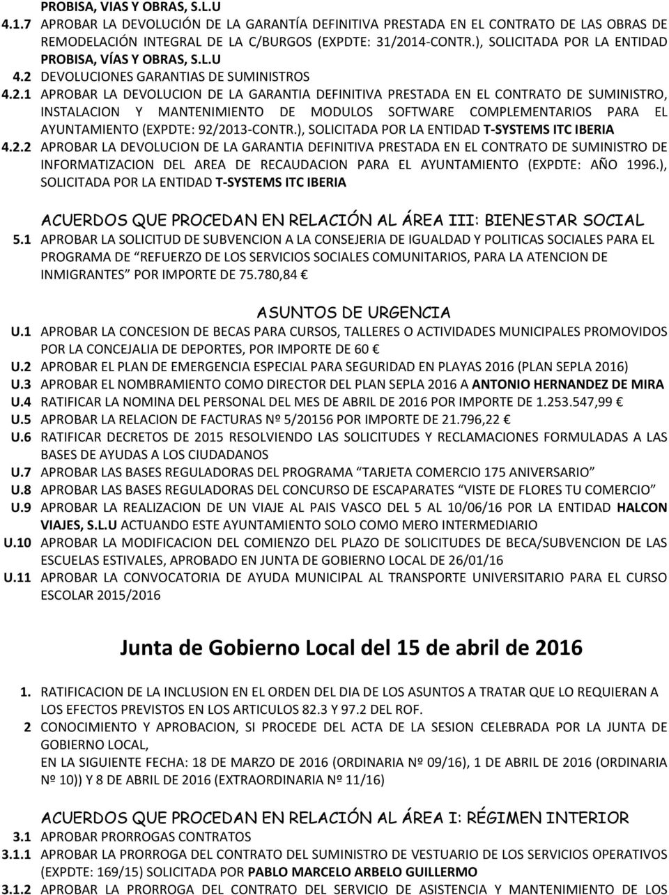 DEVOLUCIONES GARANTIAS DE SUMINISTROS 4.2.