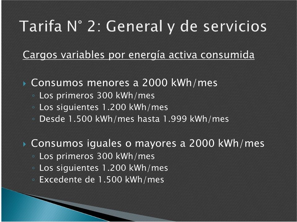500 kwh/mes hasta 1.