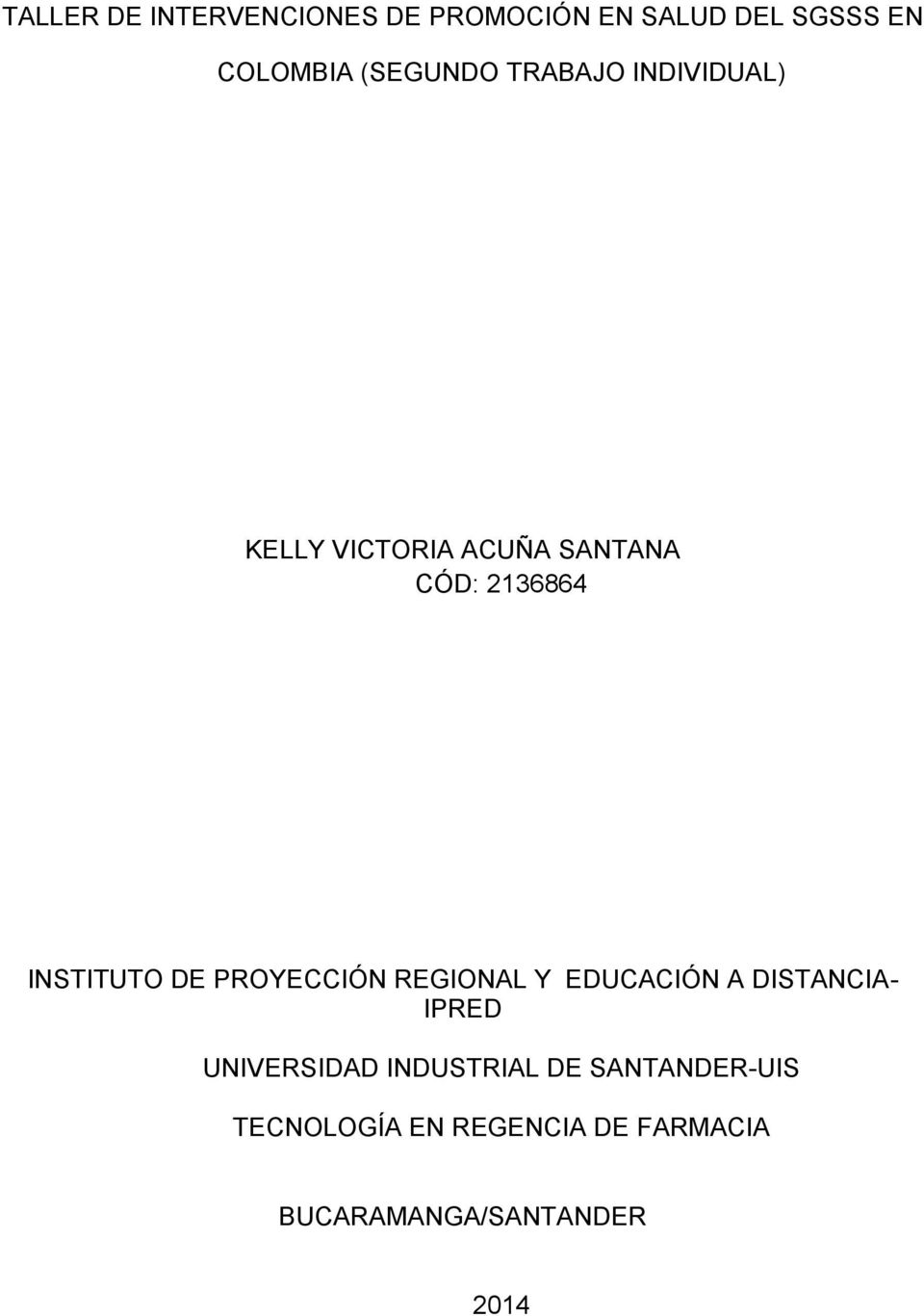 INSTITUTO DE PROYECCIÓN REGIONAL Y EDUCACIÓN A DISTANCIA- IPRED UNIVERSIDAD