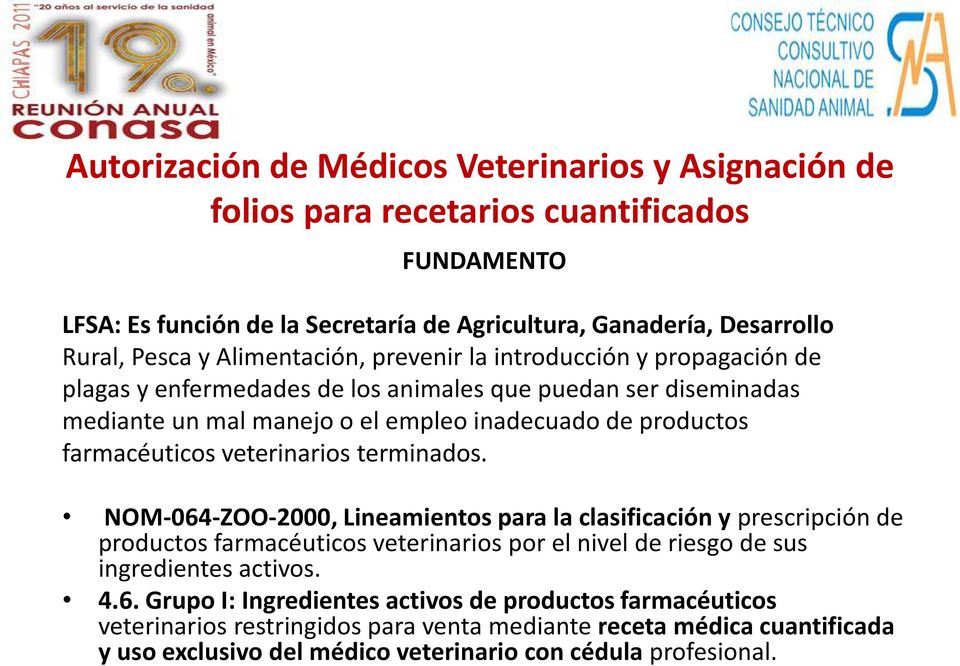 farmacéuticos veterinarios terminados.