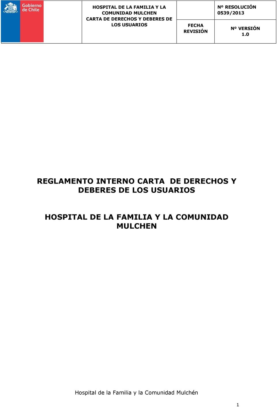 HOSPITAL DE LA FAMILIA Y