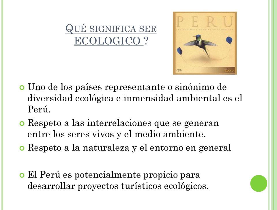 ambiental es el Perú.